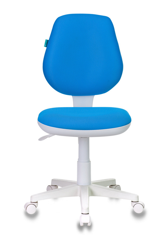 Кресло детское Бюрократ CH-W213 голубой TW-55 крестов. пластик пластик белый