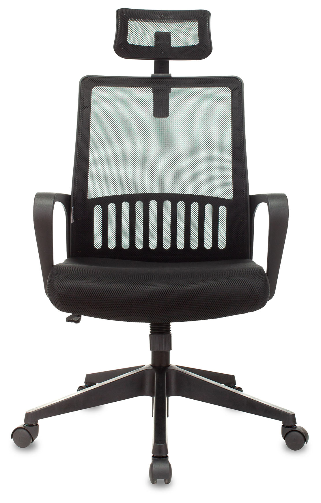 Кресло Бюрократ MC-201-H черный TW-01 TW-11 сетка/ткань с подголов. крестов. пластик