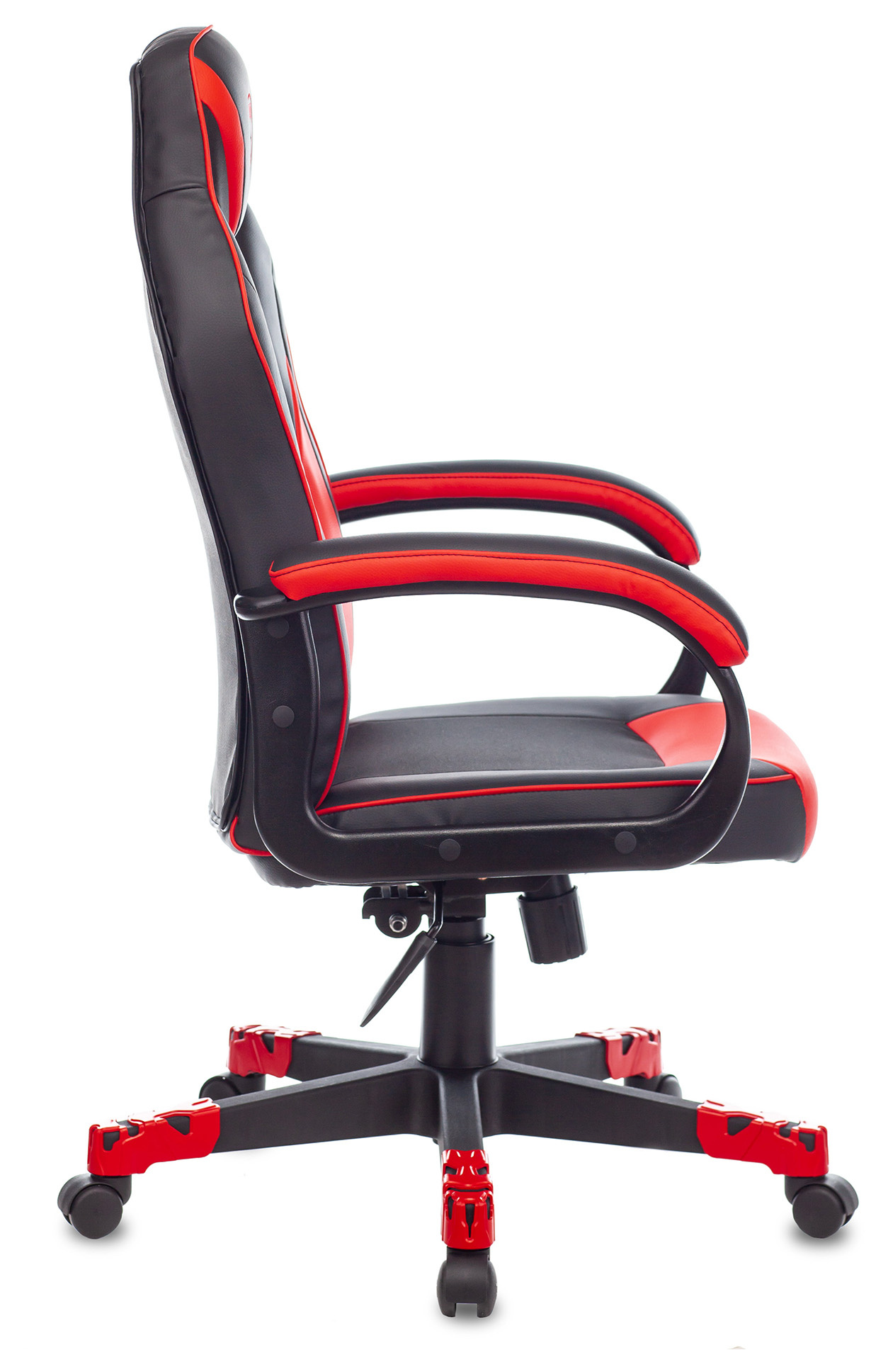 Кресло игровое Zombie GAME 17 черный/красный текстиль/эко.кожа крестов. пластик