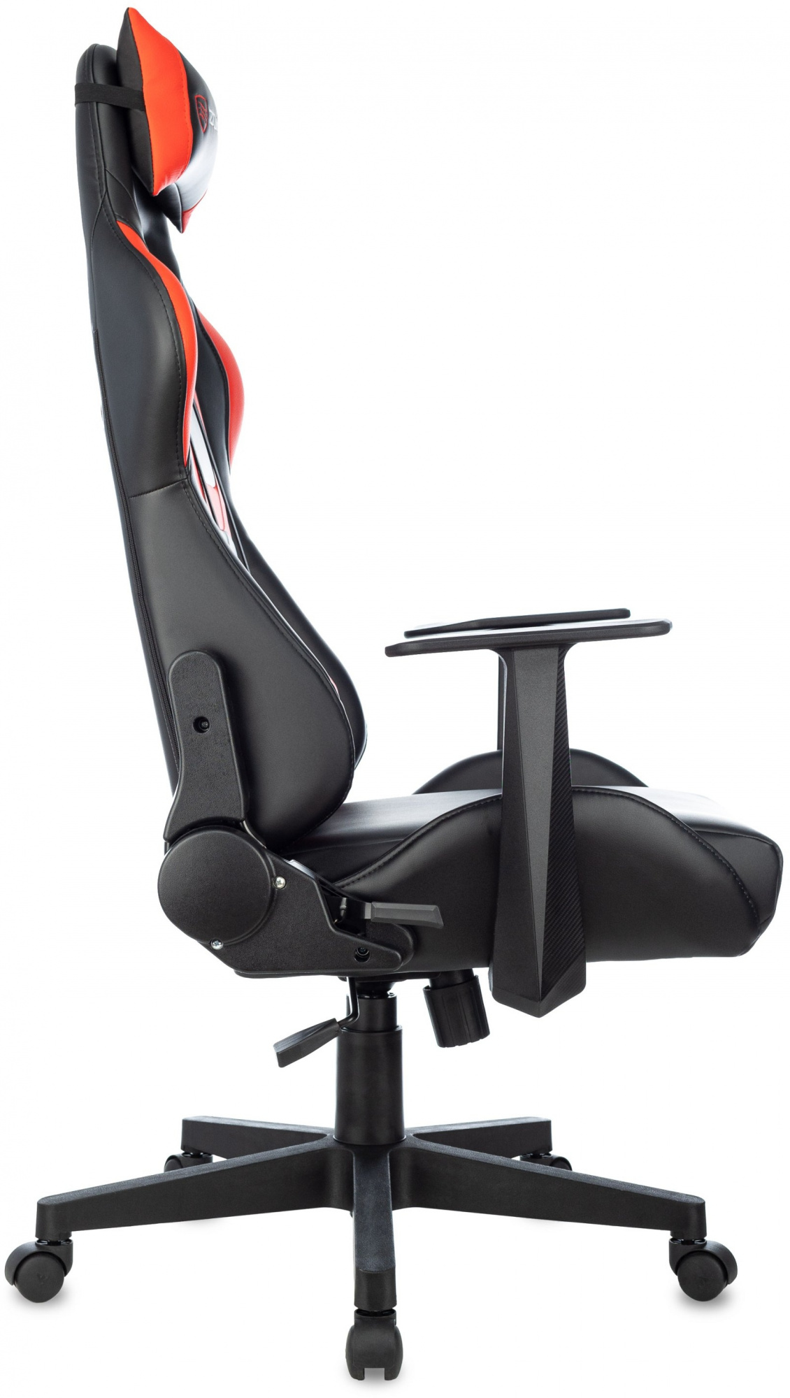 Кресло игровое Zombie Game Penta черный/красный эко.кожа крестов. пластик