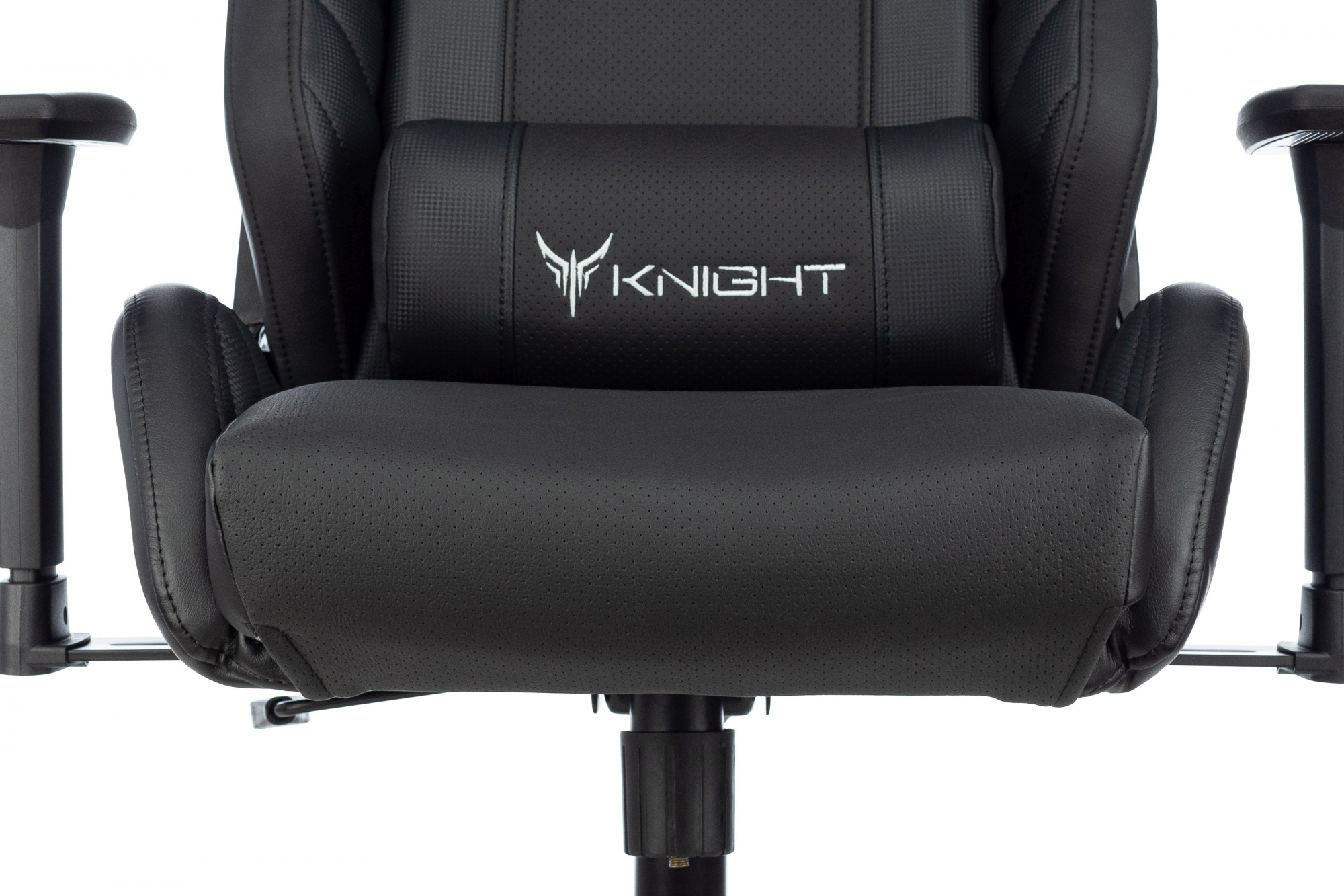 Кресло игровое Knight Thunder 5X черный эко.кожа крестов. металл