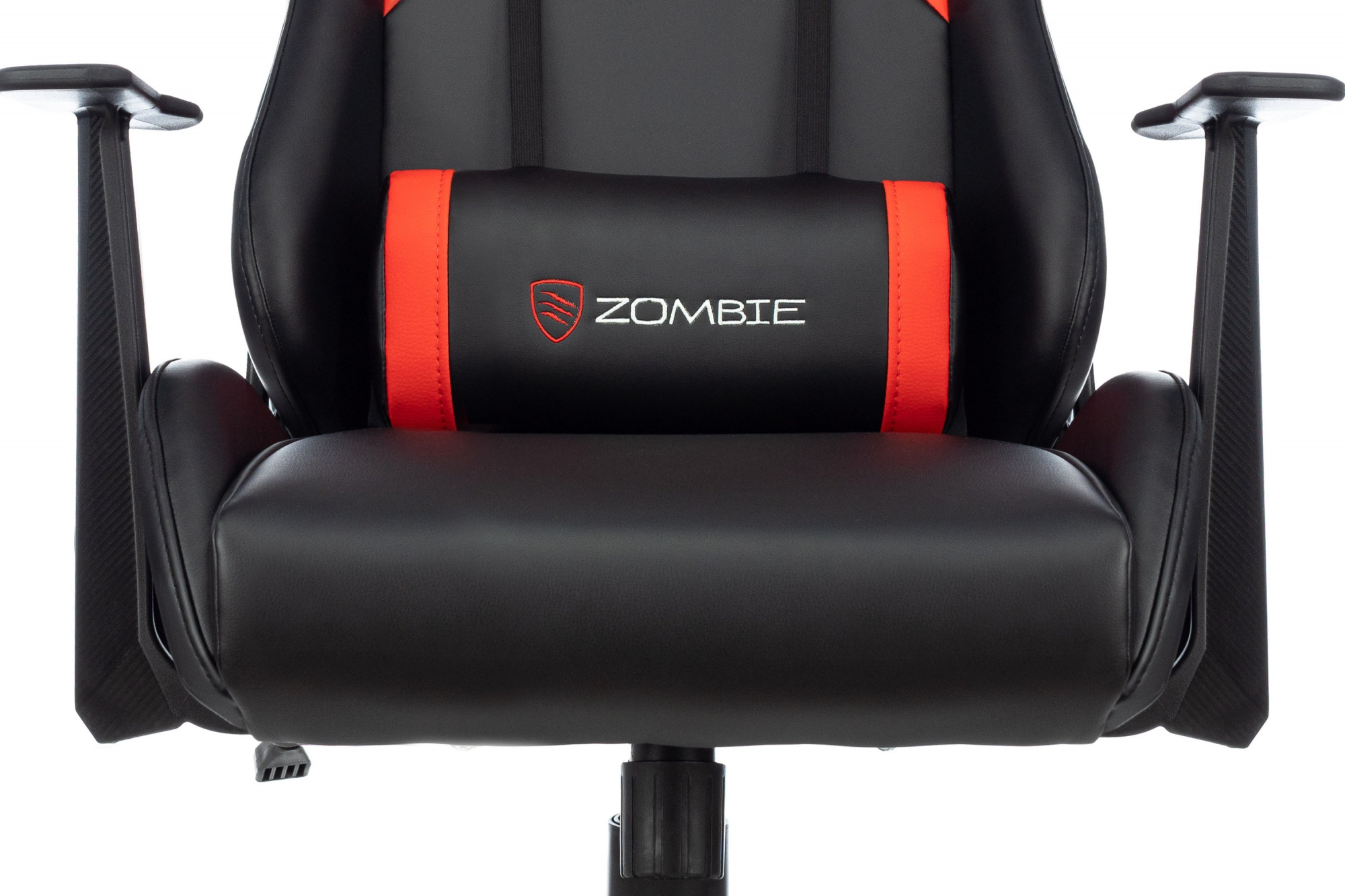 Кресло игровое Zombie Game Penta черный/красный эко.кожа крестов. пластик