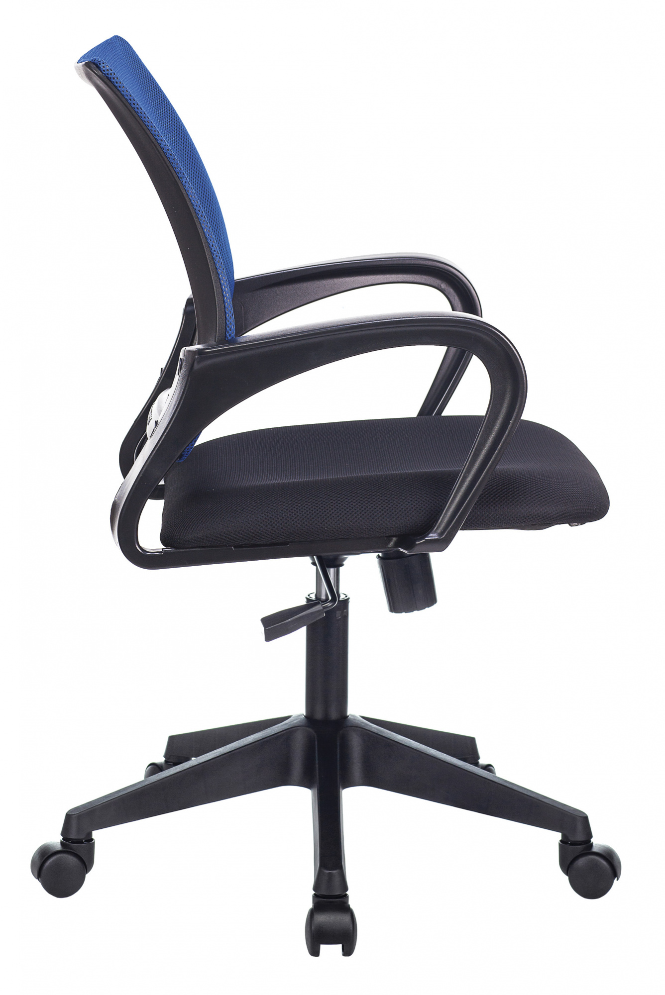 Кресло Бюрократ CH-695N синий TW-05 сиденье черный TW-11 сетка/ткань крестов. пластик