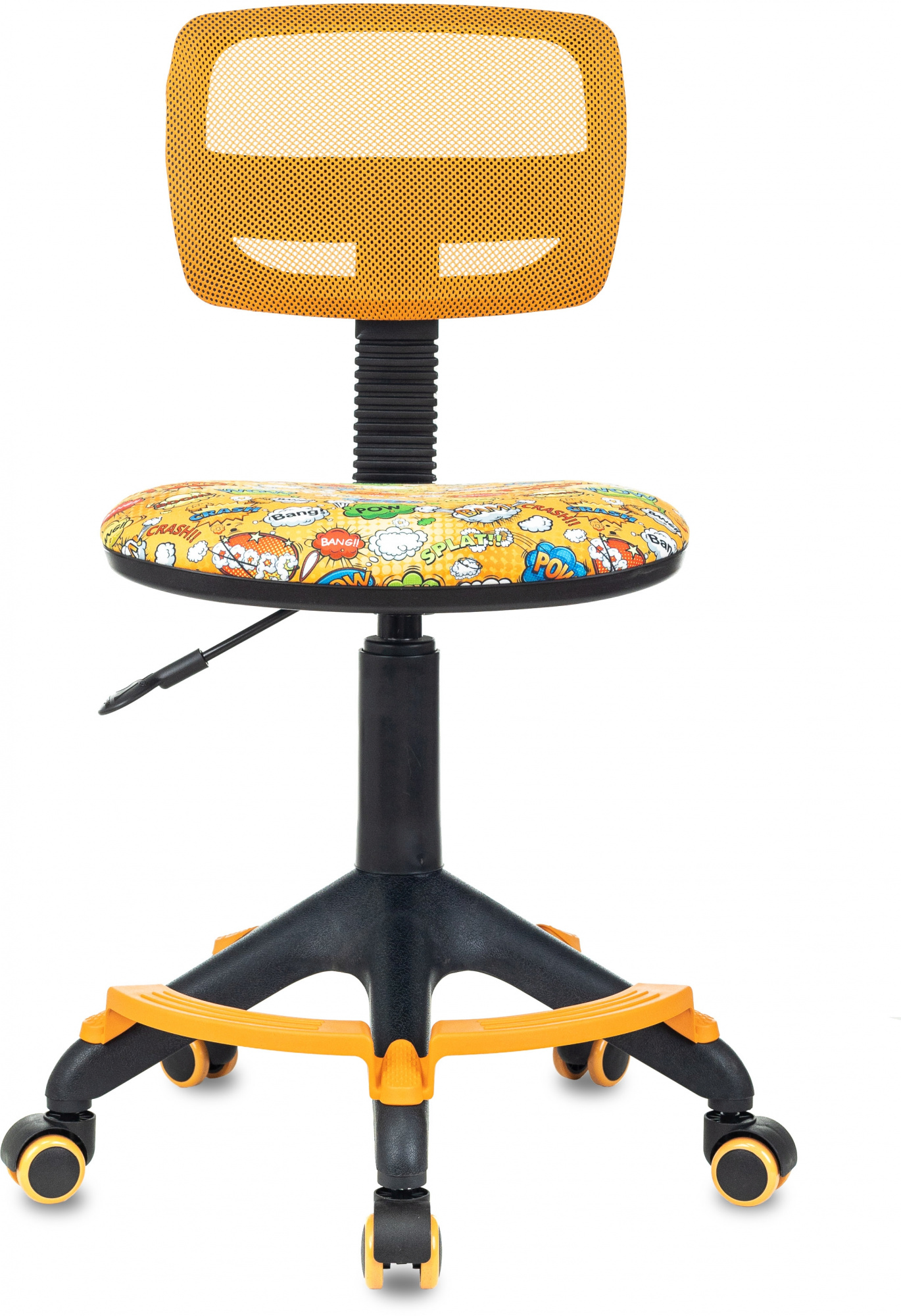 Кресло детское Бюрократ CH-299-F оранжевый TW-38-3 сиденье оранжевый бэнг сетка/ткань крестов. пластик подст.для ног