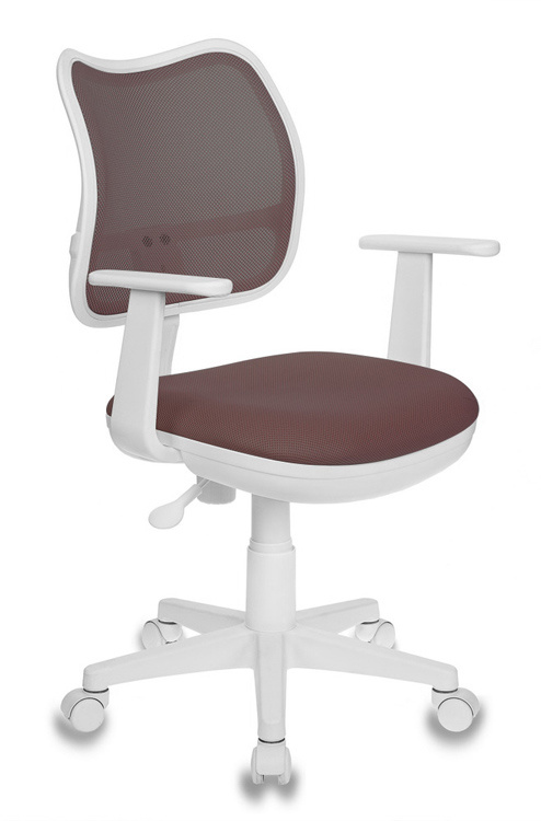 Кресло детское Бюрократ CH-W797 коричневый сиденье коричневый TW-14C сетка/ткань крестов. пластик пластик белый