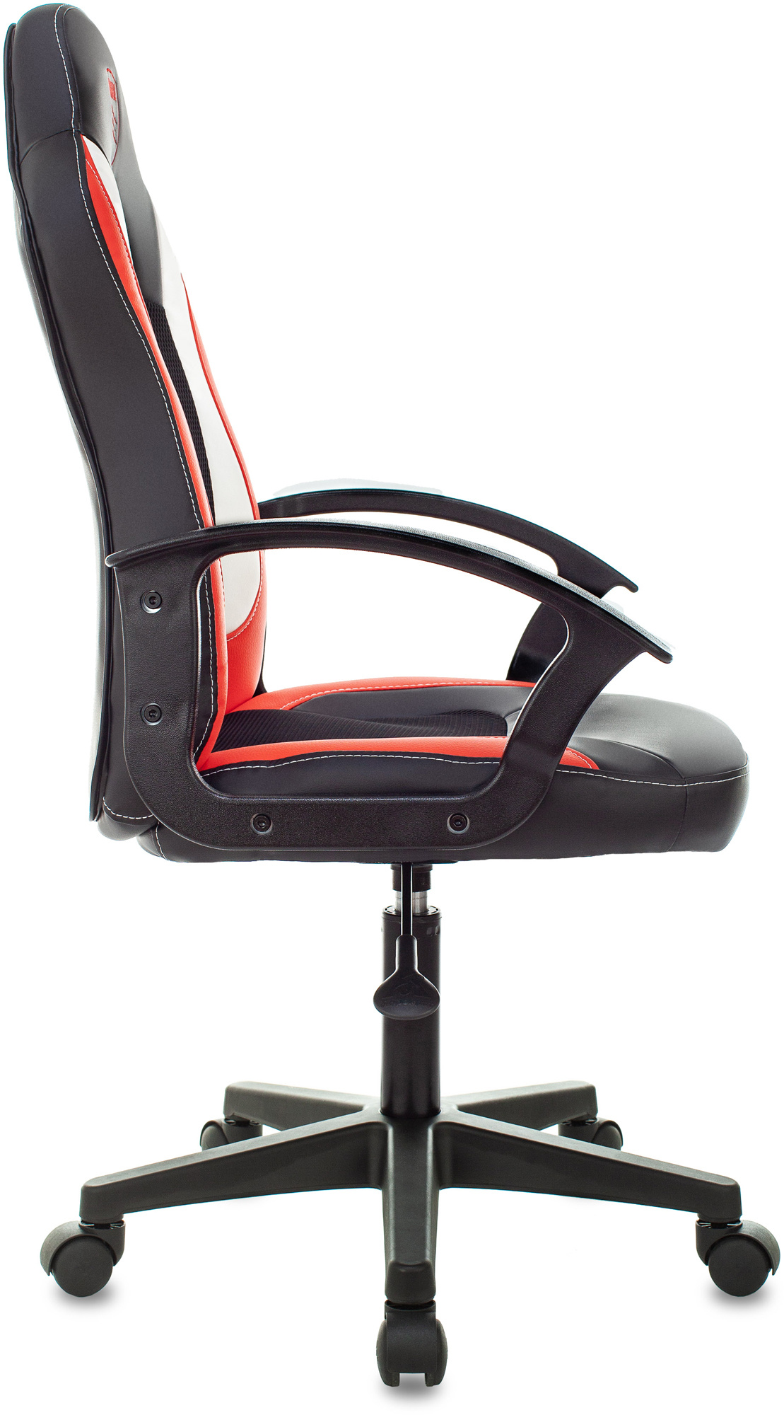 Кресло игровое Zombie 11LT черный/красный текстиль/эко.кожа крестов. пластик