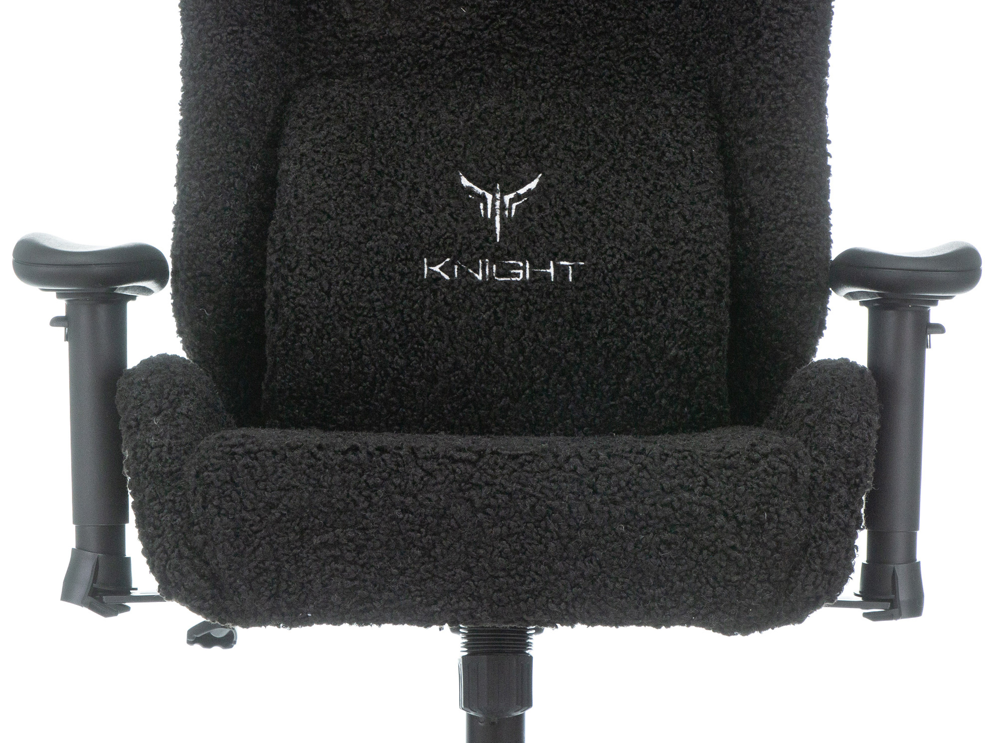 Кресло игровое Knight T1 черный экомех с подголов. крестов. металл