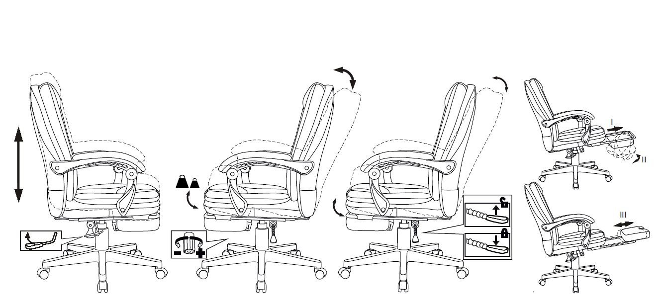 Кресло руководителя Бюрократ CH-868MSG-F серый 3C1 крестов. пластик подст.для ног