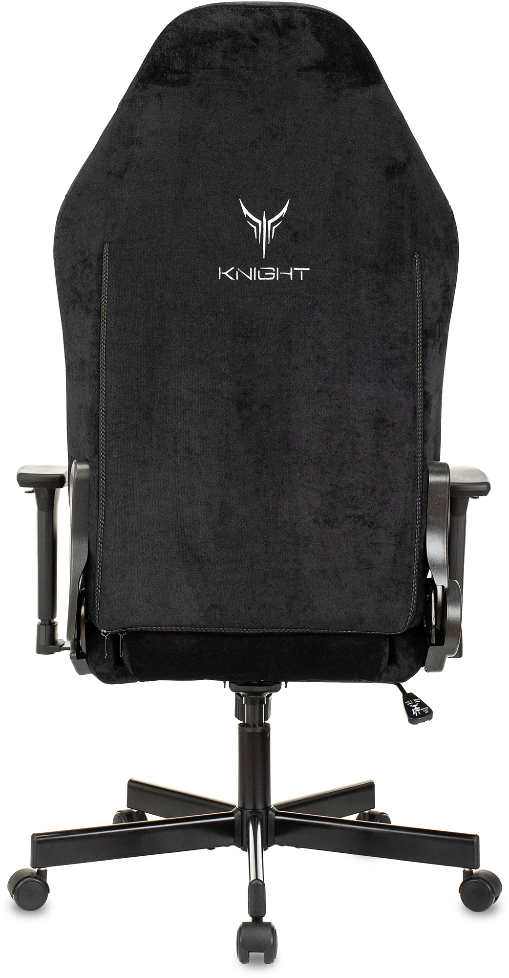 Кресло игровое Knight N1 Fabric черный Light-20 с подголов. крестов. металл