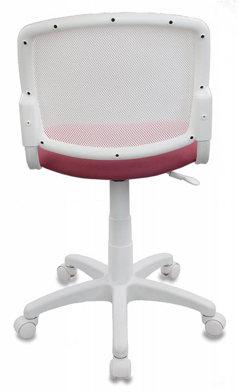 Кресло детское Бюрократ CH-W296NX белый TW-15 сиденье розовый 26-31 сетка/ткань крестов. пластик пластик белый
