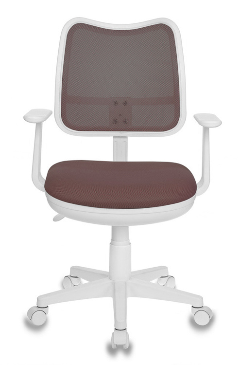 Кресло детское Бюрократ CH-W797 коричневый сиденье коричневый TW-14C сетка/ткань крестов. пластик пластик белый